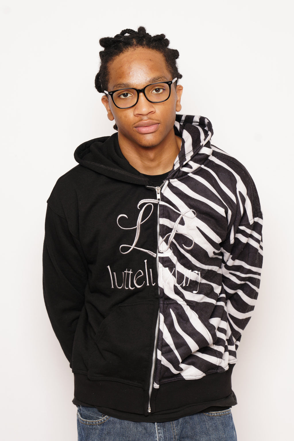 Lutteluxury “Half-Man/Half-Zebra” Hoodie