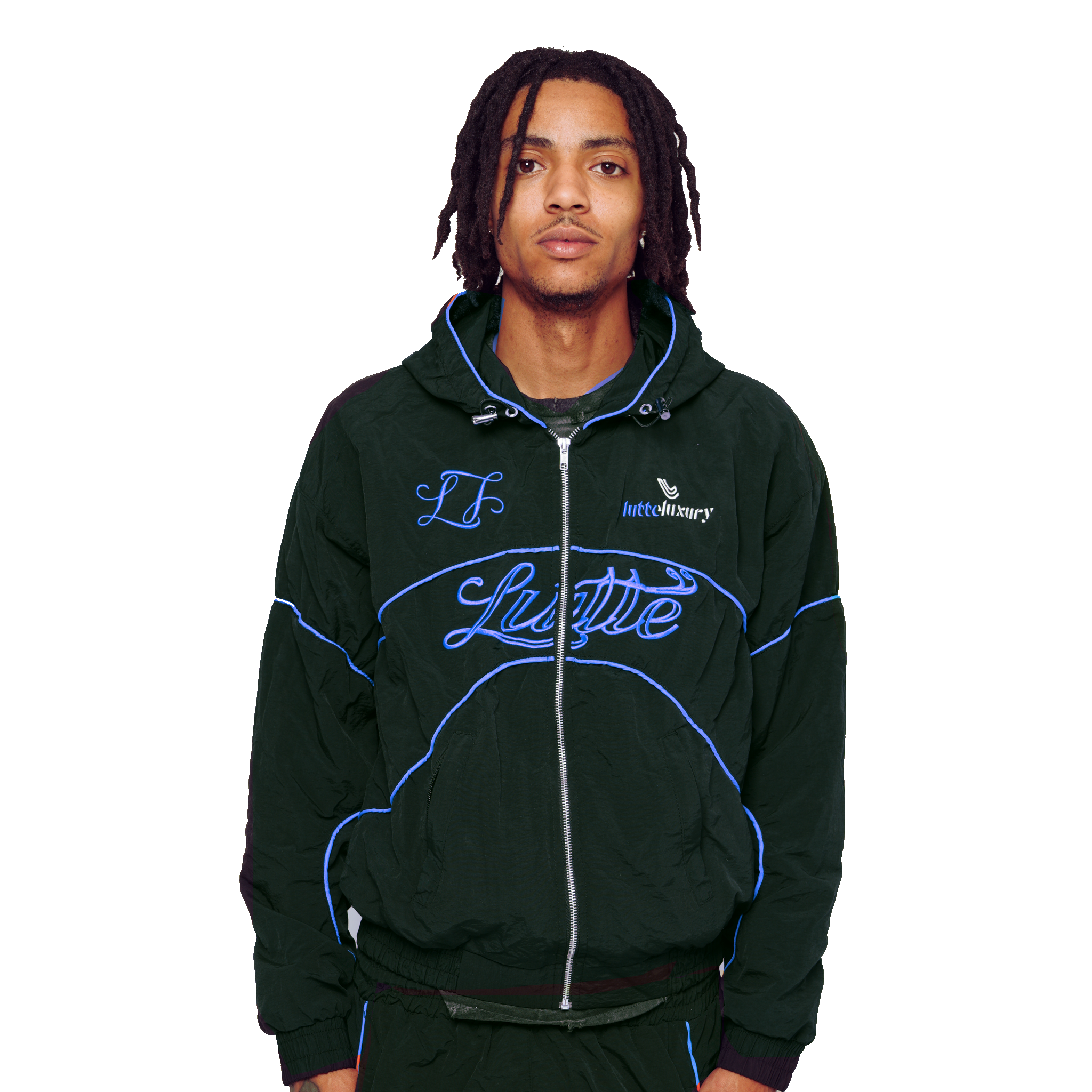 Lutteluxury “Racing to the Lutte” Nylon Jacket Blueberry