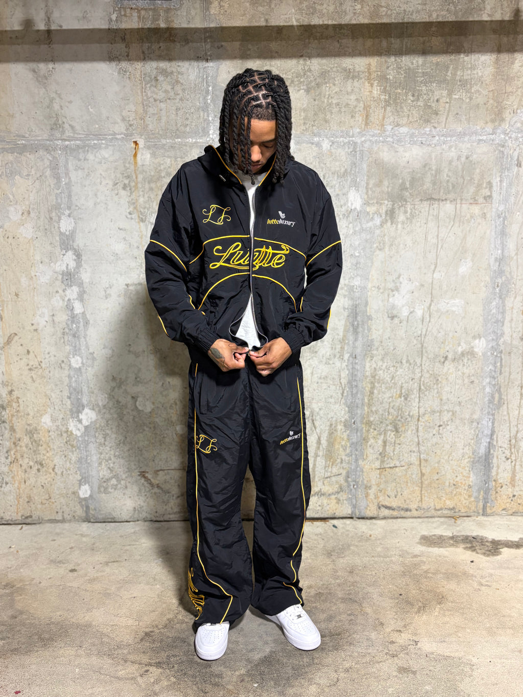 Lutteluxury “Racing to the Lutte” Nylon Jacket Banana